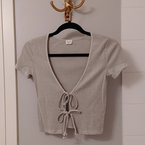 Aritzia only tie front t-shirt
